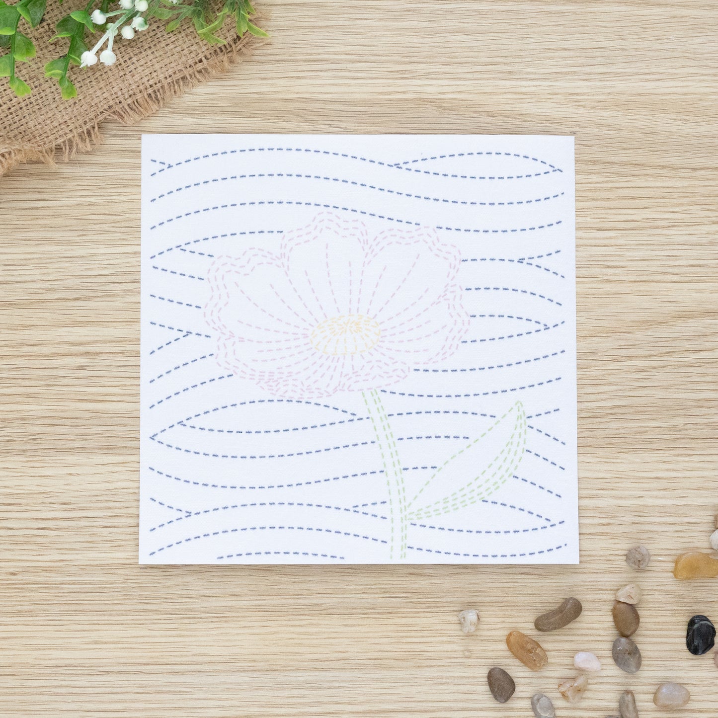 Midnight Meadow Embroidery Transfer Sheet – Choose Your Design (20×20cm)