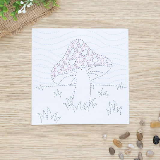 Woodland Sprout - Beginner Sashiko-Inspired Embroidery Kit