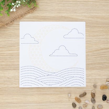 Midnight Meadow Embroidery Transfer Bundle – Set of 4 (20×20cm)