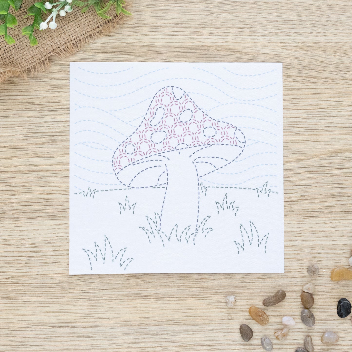 Woodland Sprout - Beginner Sashiko-Inspired Embroidery Kit