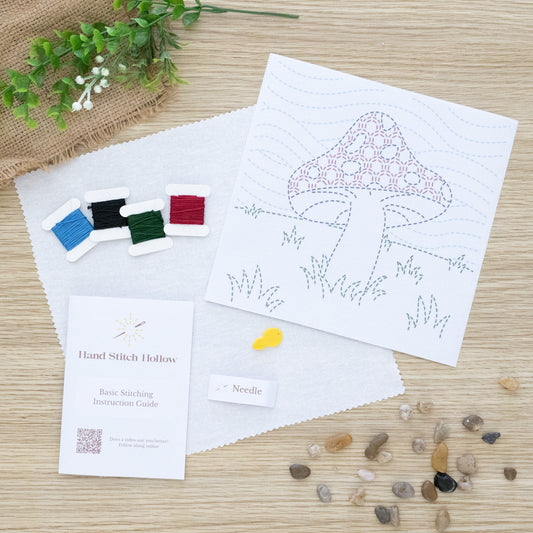 Woodland Sprout - Beginner Sashiko-Inspired Embroidery Kit